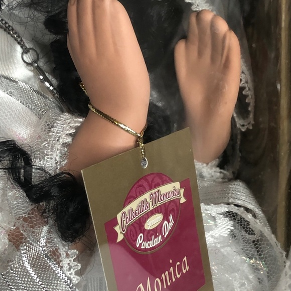 Collectible Memories Porcelain Monica Doll 12” Bisque Praying - Picture 5 of 8